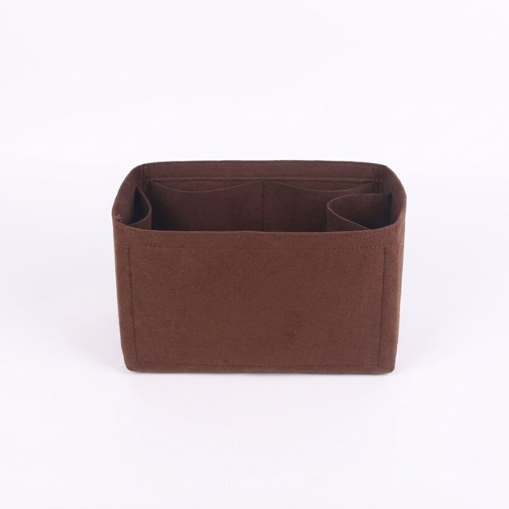 Coffee Multi-Pocket Felt Handbag Organizer - Picture 4 of 6